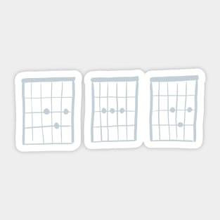 DAD Guitar Chords Sticker